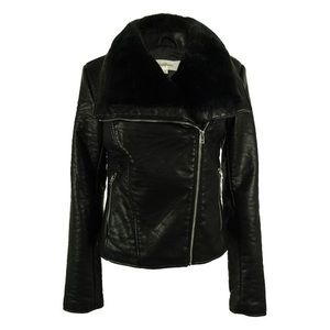 Faux leather jacket